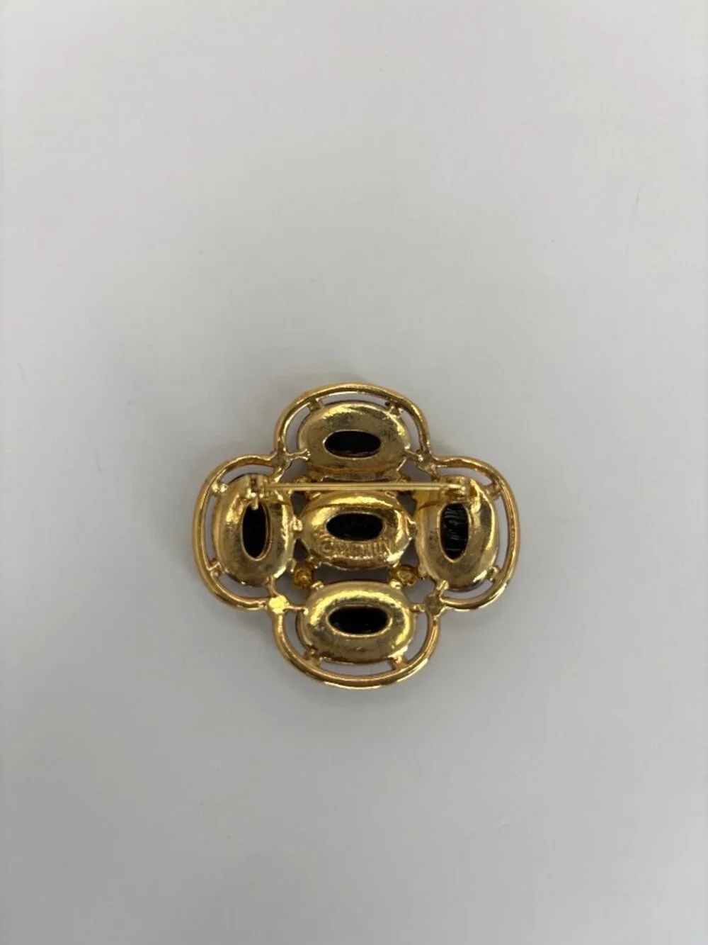 Sarah Coventry Vintage Gold Tone Light Of The East Maltese Cross Brooch Pin